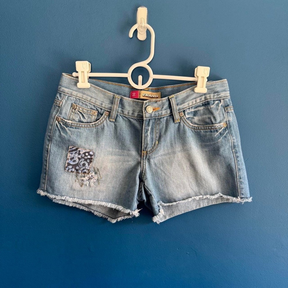 Y2K Denim Patchwork Jorts Women's Size 4 Cutoff 2006 Cotton Jean Shorts Micro
